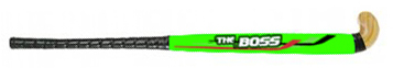 Green Wooden Field Hockey Sticks